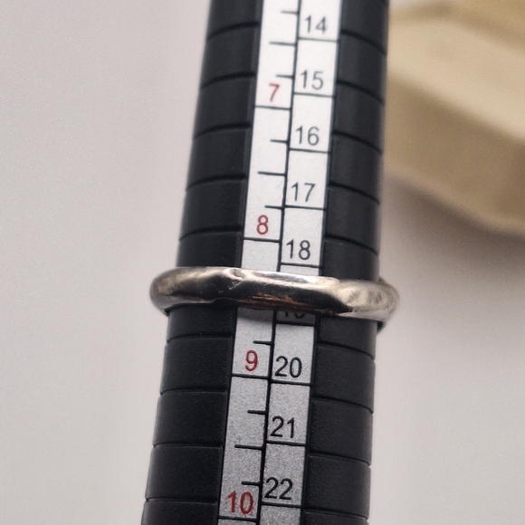 Blue-green Navajo-Style Natural Turquoise Sterling Hand-made Ring Sz 8.5 - Picture 10 of 11